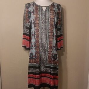5th & Love Soft Multicolor 3/4 Long Sleeve Dress